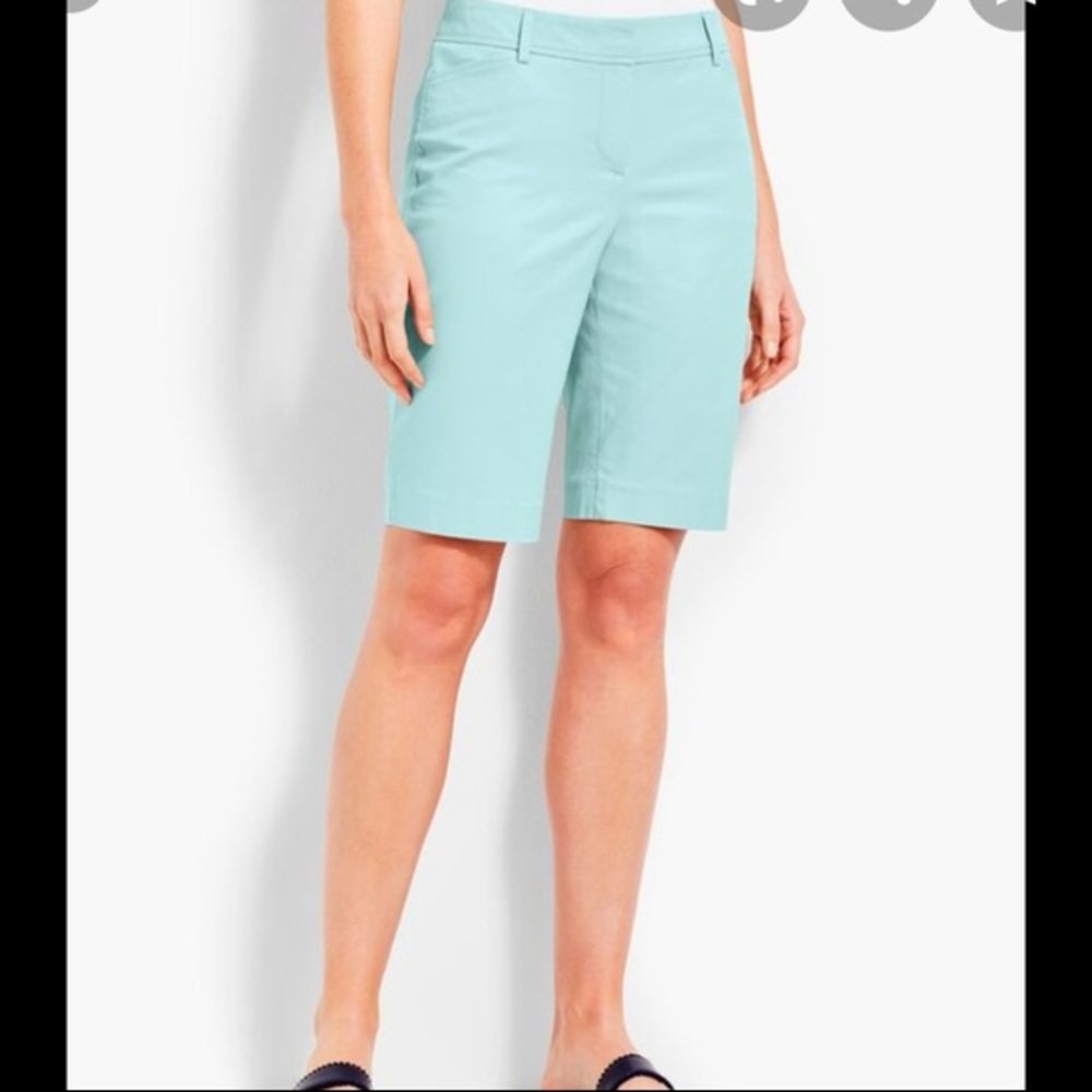 Talbots aqua blue perfect short bermuda shorts 2P